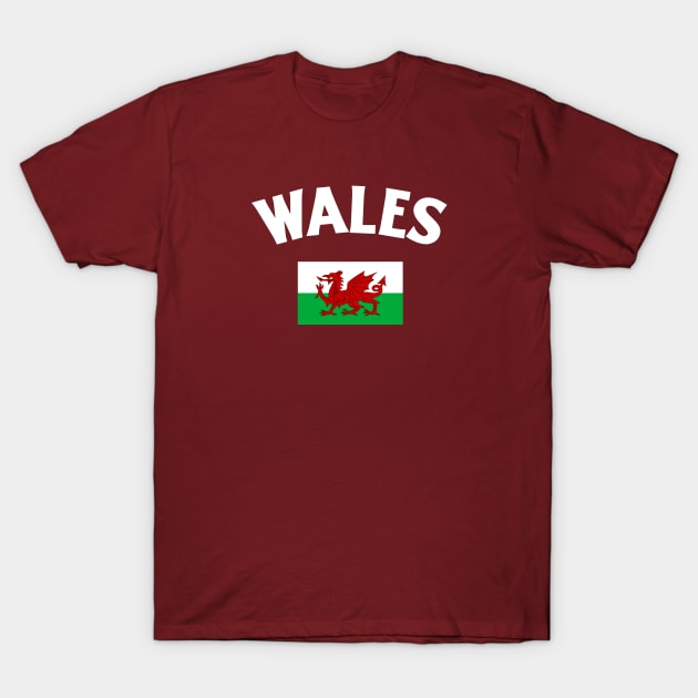 Wales Flag T-Shirt by Issho Ni